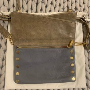 Hammitt Dillon Bag Pewter and Daybreak Blue